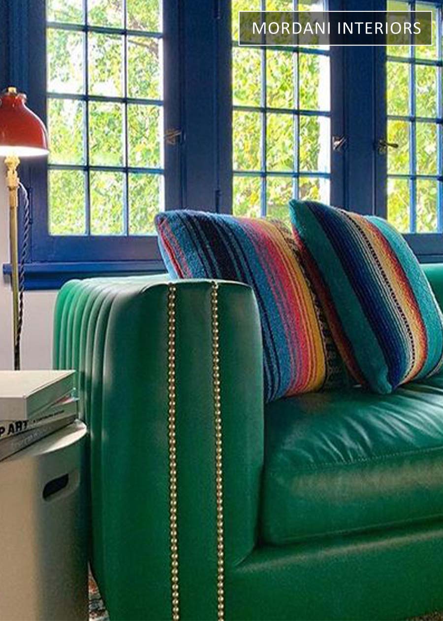 Emerald Green Faux Leather Upholstery